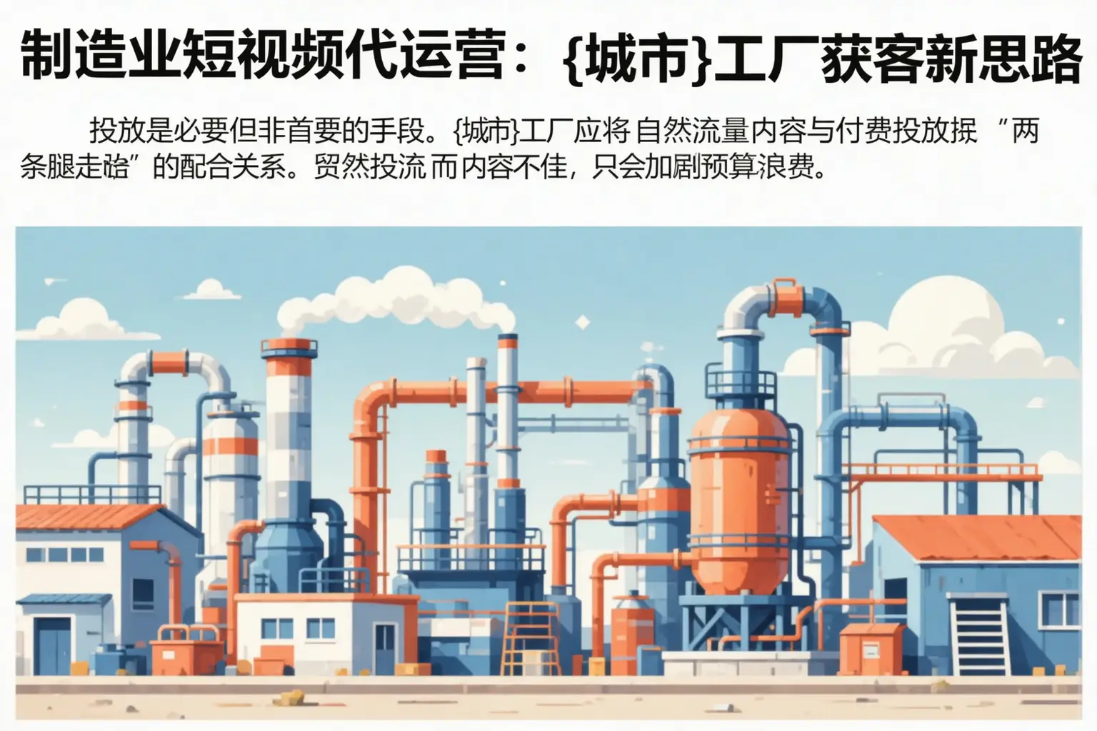 制造业短视频代运营：斗门工厂获客新思路